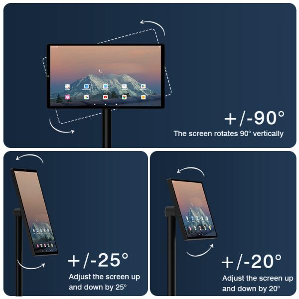 60Hz 21,5 pulgadas Smart TV 1920x1080 Televisión de soporte portátil Android 12