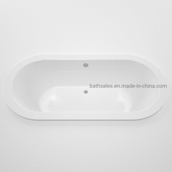 HA61 Oval Simple Drop in Acrylic Bathtub for Customized Request in South Africa Market