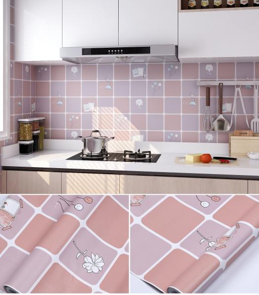 Removable Wallpaper Kitchen Wall Art Stickers Backsplash Wallpaper Home Decor Wall Coating