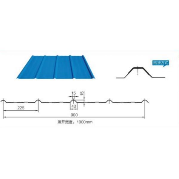 2ft x 8ft 16 Gauge Color Coated Metal Roofing Z275 Building Pre-Painted Ripple Galvanized Steel Plate Board for Warehouses