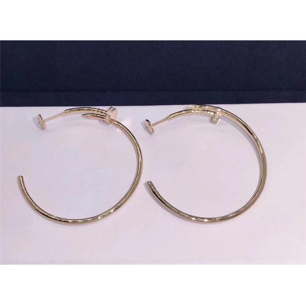 C nail Earrings 18k gold  white gold yellow gold rose gold bracelet  Jewelry factory in Shenzhen, China
