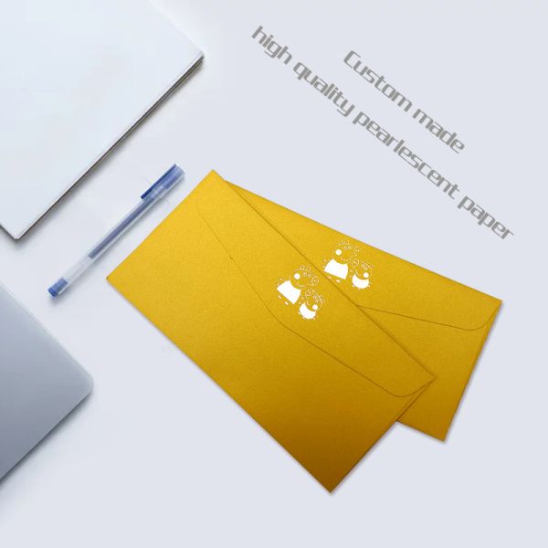 Orange Kraft Paper Manila Envelope Custom Printed With Logo Or String