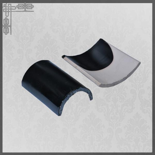 Традиционный керамический китайский черный цвет застеклил черепицы и аксессуары