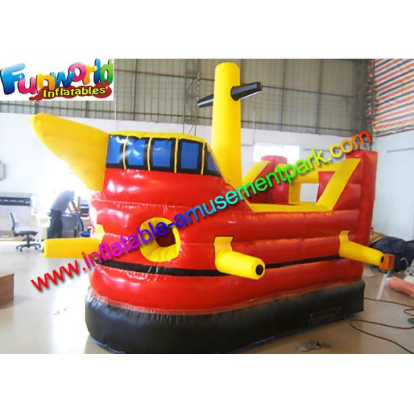 Замки шлюпки пирата коммерчески оживлённые, дом прыжока детей раздувной