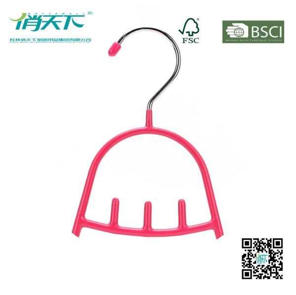 Betterall Multifunctional Bell-shaped PVC Metal Hanger for scarves