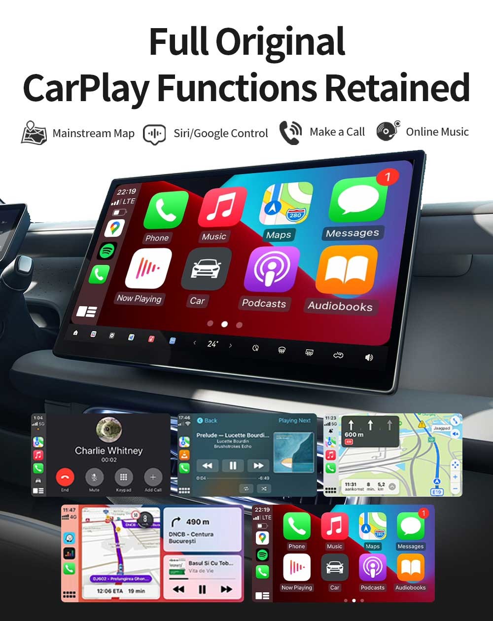 NEW CP/AA 2 in 1 Wireless Adapter Converts Wired Carplay & Android Auto to Wireless