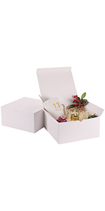 White Treat Boxes, Party Favor Boxes Gable Boxes Gift Boxes For Kids' Birthday Party, Wedding, Baby Shower, With Tag