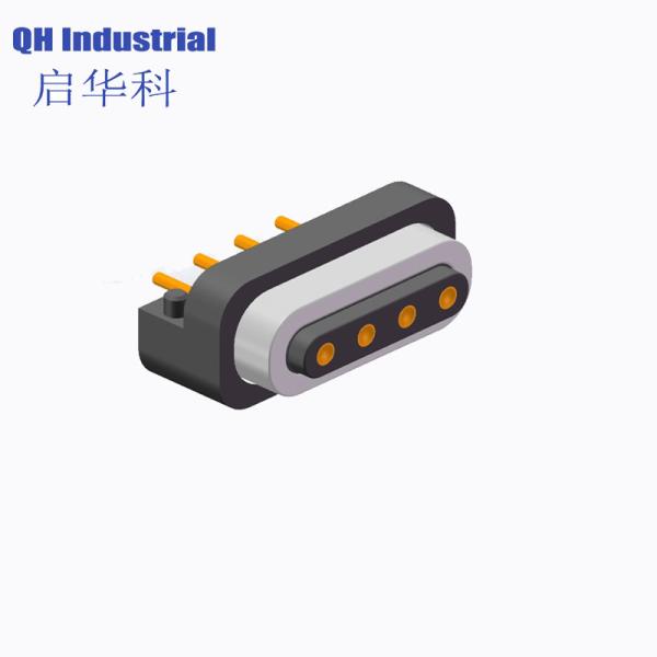 4Pin 2.54mm Pitch Male and Female 2Amp Spring Force 600gf Magnetic Pogo Pin Connector