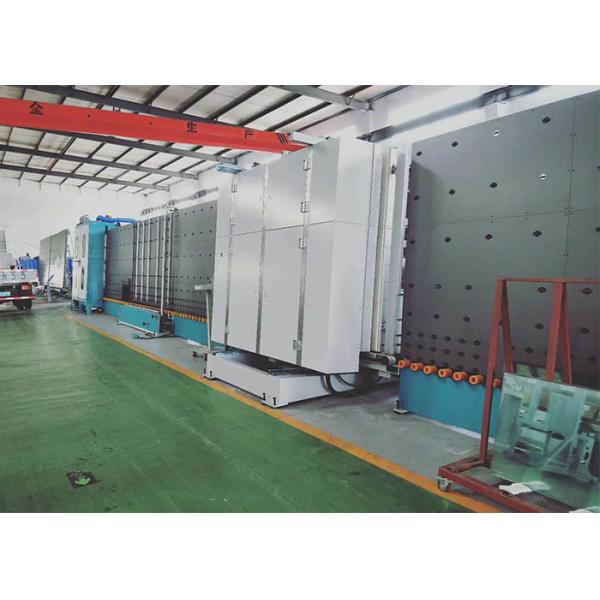Hollow Glass Double Glazing Machinery 60 Mm Hierarchical Washing System