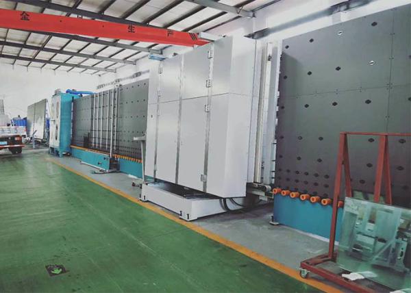 Hollow Glass Double Glazing Machinery 60 Mm Hierarchical Washing System