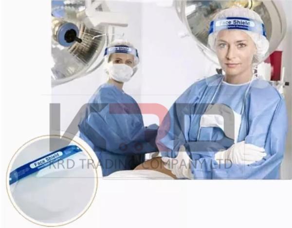 FDA Anti Spatter Antisplash Medical Disposable Transparent Protection Guard Protective Plastic Full Face Shield Mask
