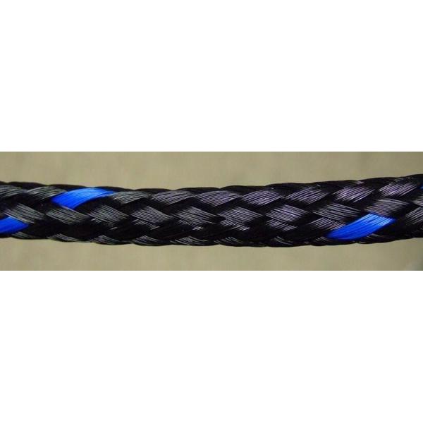 Polyethylene Diamond Braided Rope White Blue Mixed Hollow Braid Rope