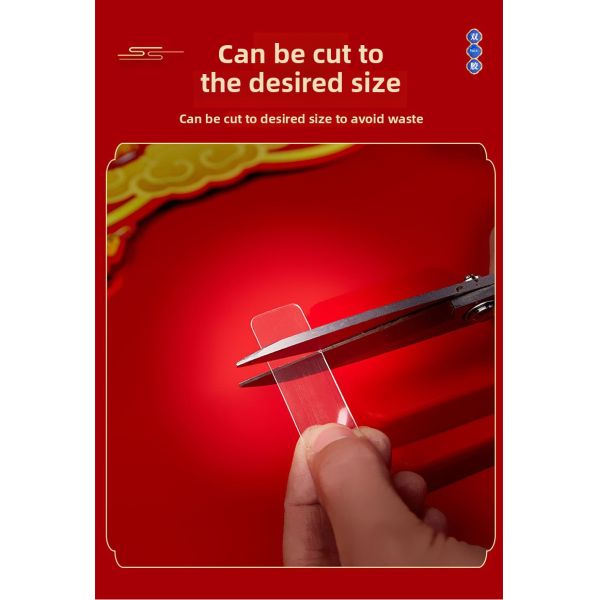 Hot Sale Wholesale Couplet Special Double-Sided Tape Transparent DIY Spring Festival Couplets Fu Character Adhesive Paper Film