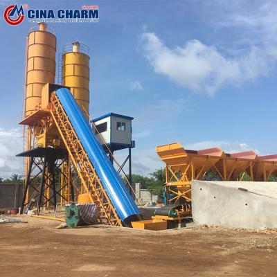Mini 25m3/H Stationary Ready Mix Cement Concrete Batching Plant HZS25