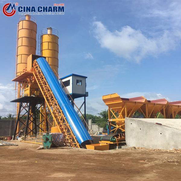HZS60 Electric Concrete Mixing Plant Ready Mixed 60m3/H With JS1000 Mixer