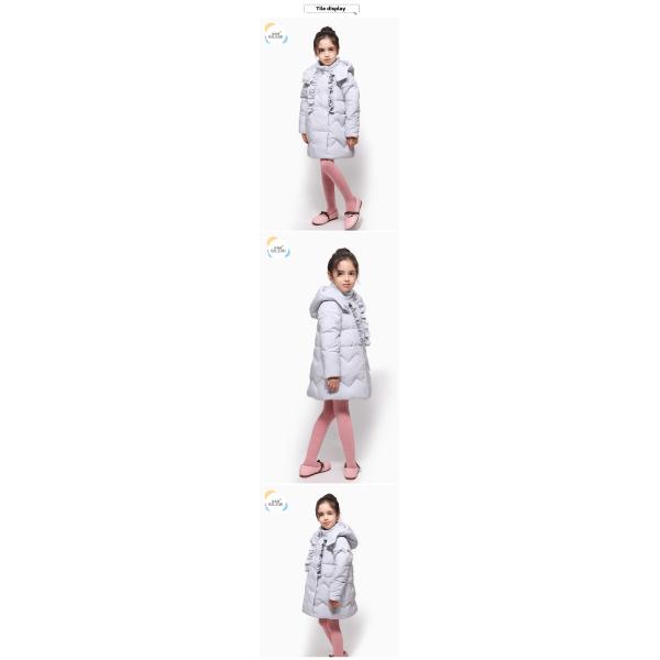 Chinese Clothing Companies Kids Snow Suit Long Style White Duck Down Coat Kids Warm Girls Winter Jacket