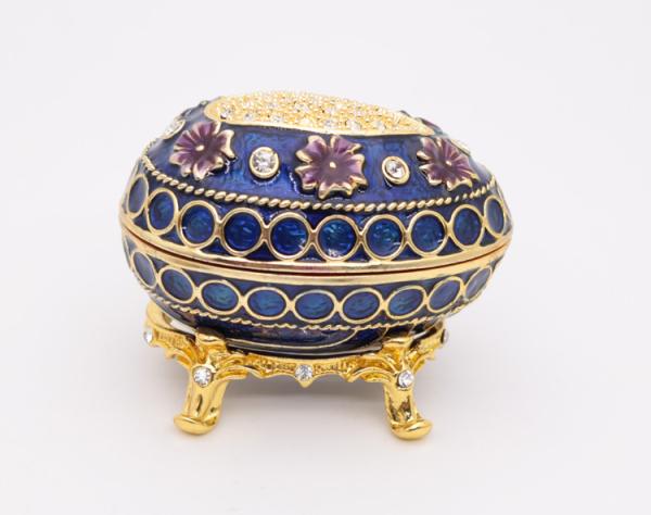 European Easter Egg Jewelry Box Jewel Storage Organizer Event Home Decor Easter Egg Jewelry Box Enamel Trinket box