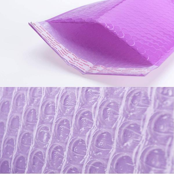 TSCX Plastic Packaging Bags Bubble Wrapp Mailer Packing Supplies with Bubbles Bubble Mailer Purple