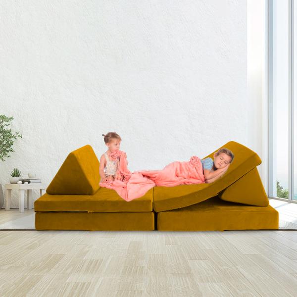 Los CertiPur-E.E.U.U. los niños impermeables de cuero del trazador de líneas interno del vegano juegan el sofá del sofá