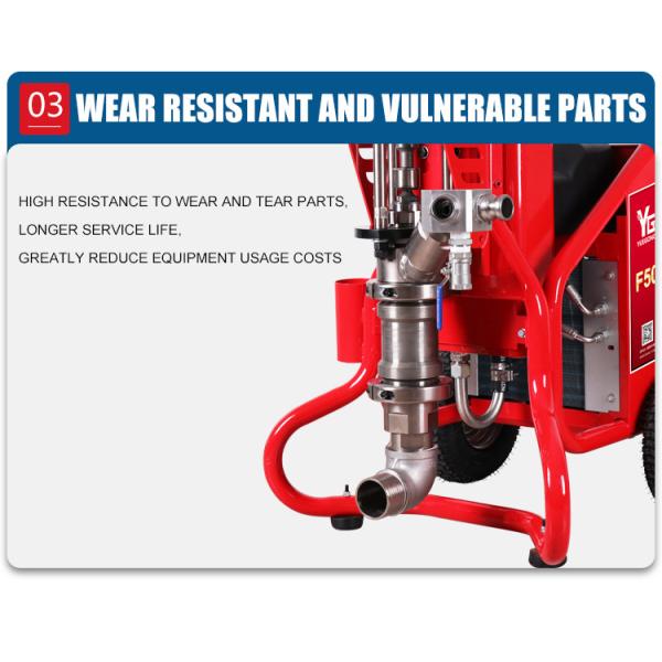 Hydraulic Gasoline Cement Mortar Spray Machine 14HP Fireproofing Spray Machine