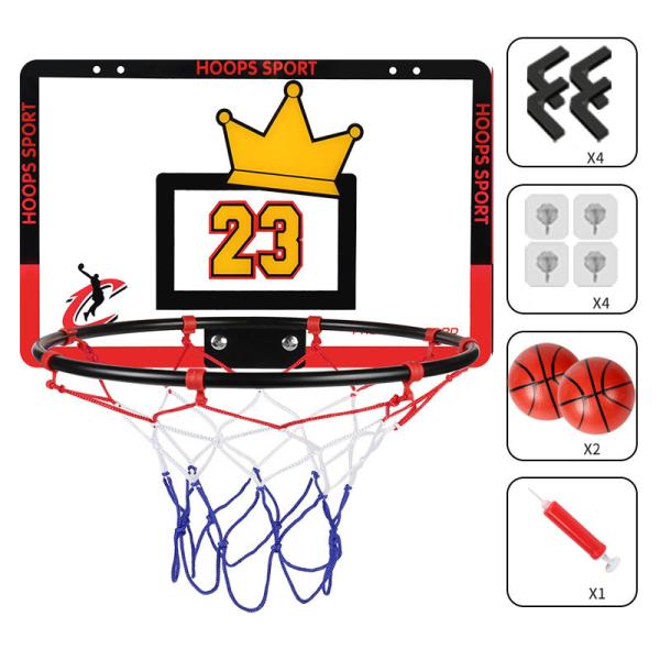 Kids Basketball Hoop Foldable Frame with 2 Basketballs Plastic Material Age Range 2 to 4 Years