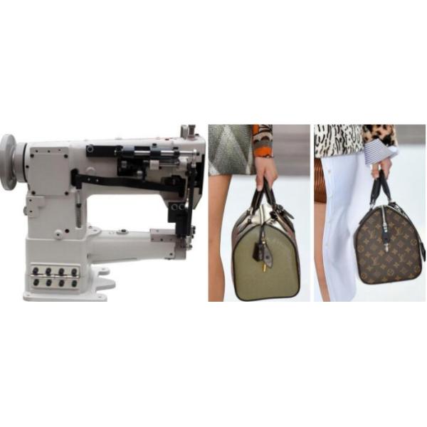 Single Needle Cylinder Arm Compound Feed Walking Foot Heavy Duty Bags Sewing Machine