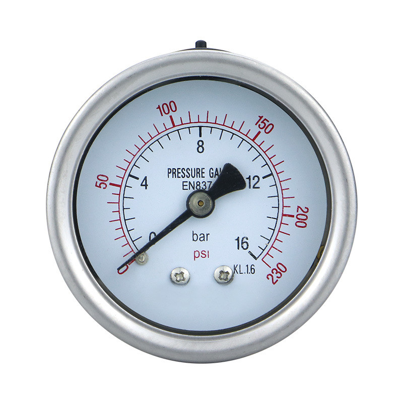 Stainless Steel Y60ZBF Pressure Gauge for High Precision 1-600bar Compression Testing