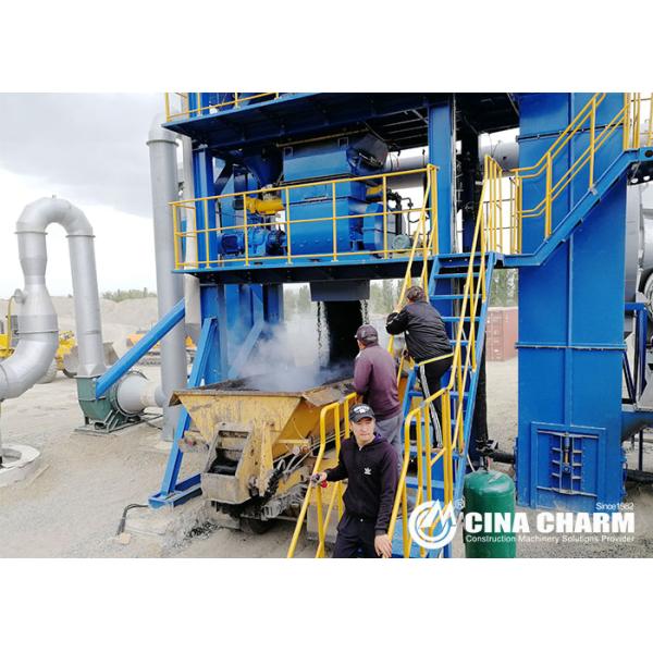 500kw Stationary Asphalt Plant Road Construction Equipment Rum Type