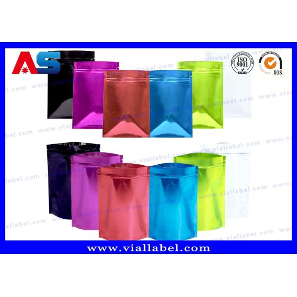 serrure blanche Pounch de fermeture éclair de 7 * 10 de cm de gaines plastiques sacs de papier d'aluminium pour des capsules