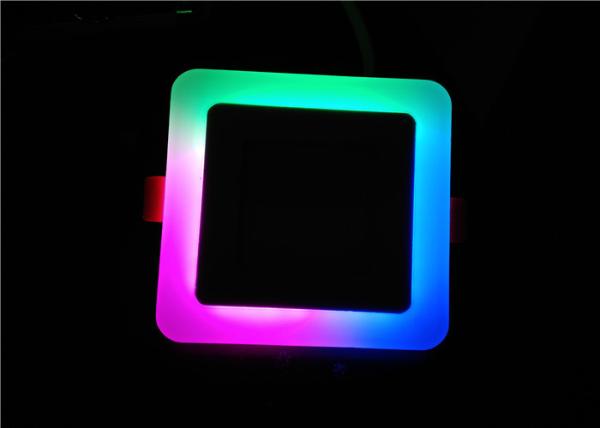 Factory Mould 2 Color Round Recessed Led Panel Light RGB Ceiling Light  6+3W
