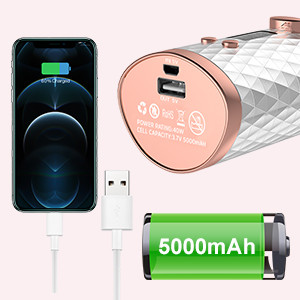 Портативная машинка Curler волос 25W штанги металла ABS волшебная бесшнуровая перезаряжаемые