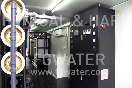 BWC200 Containerized BWRO System - 200 m³/day Capacity, 70% Recovery Rate, 1.56 kWh/m³ Energy Efficiency
