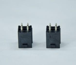 Dual Row 2*2 Black Zn-Line Pin Header Tin 100u'' Plated Terminals