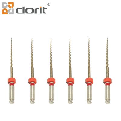6pcs Endo Rotary Files Gold Heat Activation SX F3 CE ISO Endodontic Files