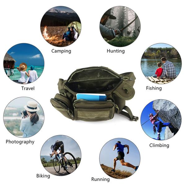Outdoor Tactical Combination Pocket Waterproof Military Fanny Packs 40 Cm X 19 Cm X 13 Cm