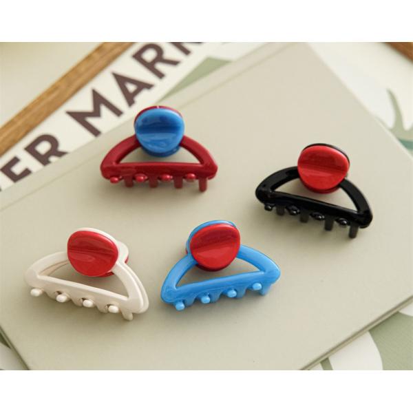 Retro girl chic color grab clip sweet hair grab back of head clip short hair claw hair accessories