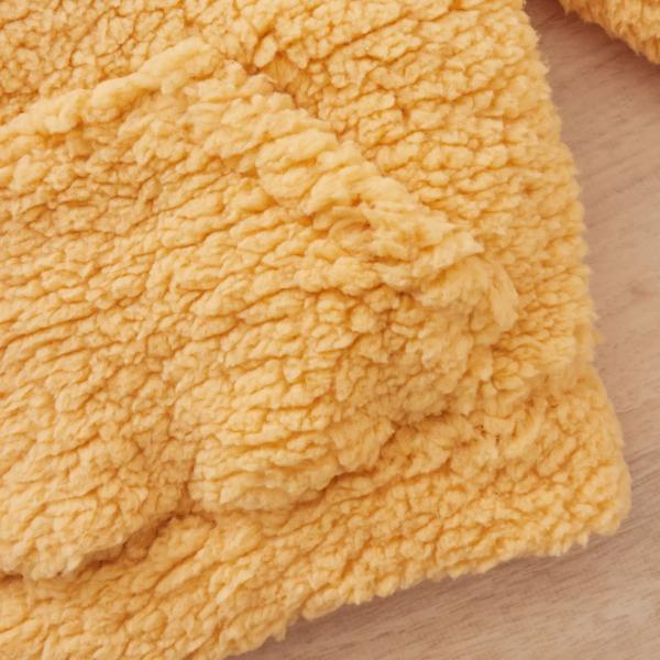 Hoodies пуловера сплошного цвета коротких волос желтеют теплые фуфайки для Odm зимы