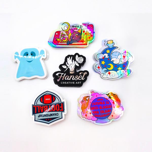 Waterproof Vinyl PVC Die Cut Label Custom Adhesive Print Company Logo Stickers