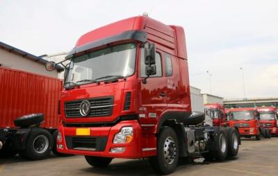 10 Wheels Heavy Duty Tractor Trailer , Dongfeng 375HP Tractor Head Truck