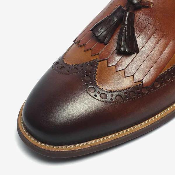 OEM ODM Autumn Genuine Brown Mens Leather Dress Shoes