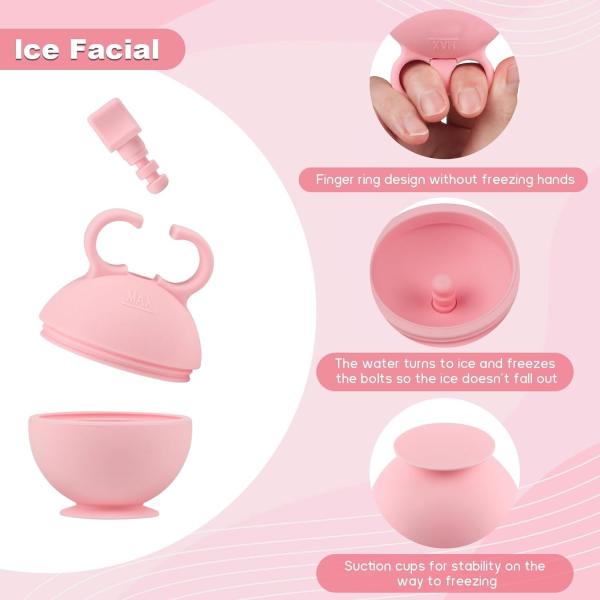 Silicone Ice Roller For Face Cold Therapy Facial Massager For Puffiness Acne Redness BPA-Free OEM Skincare Tool Mint Green