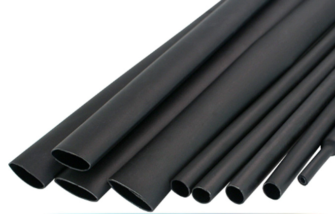 Wild use Cable Accessories Heat Shrink Tubing 130°C Black Standard Color Electrical Wire Protection Sleeve Name Suitable for Industrial