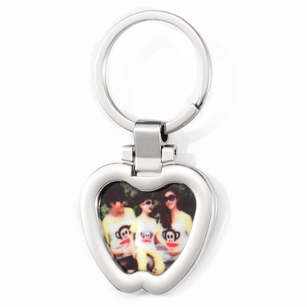 Sublimation Metal Photo Frame Keychain Keyring Picture Frame