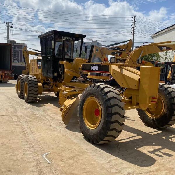Caterpillar 140H Used Motor Grader Front Loader 100% America Original in Good Condition