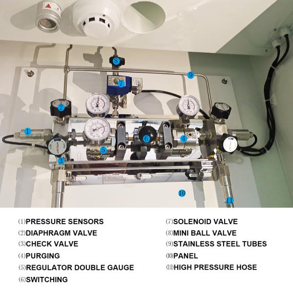 Коробки клапана для впуска горючей смеси NH3 SiH4 NF3 коллекторные для полупроводника/лаборатории/фармацевтического