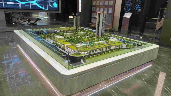 Residential Architectural Site Model Real Estate Scale Model 1:150