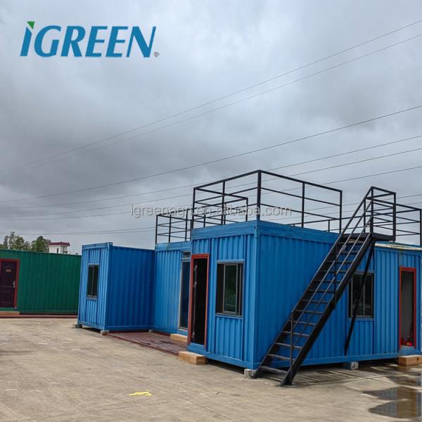 Portable Living Prefabricated Container House For Agriculture Farm In Customized Color