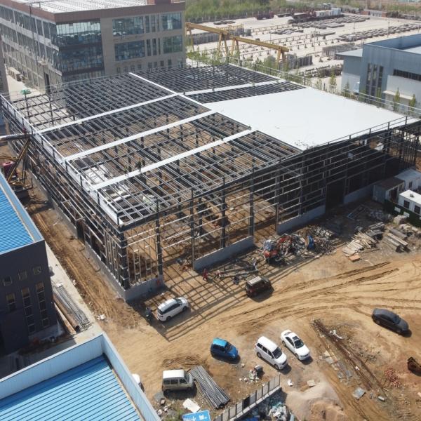 100m*30m Estrutura de estrutura de aço Edifícios pré-fabricados de armazém de aço