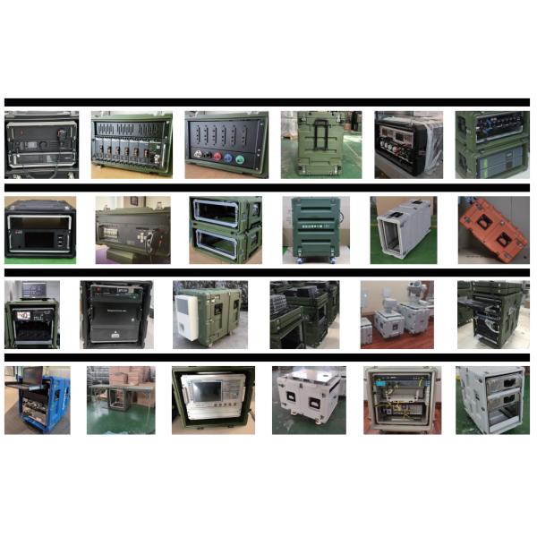 Black 80KG Shock Racks Absorber 16u Shock Mount Rack Box 900mm