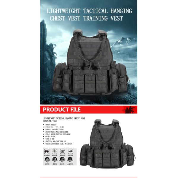 Molle Tactical Protection Military Bullet Proof Vest Combat Training Vest With Plate Carrier